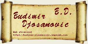 Budimir Đošanović vizit kartica